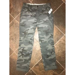 Gap Girlfriend Twill Stripe Chino Pants